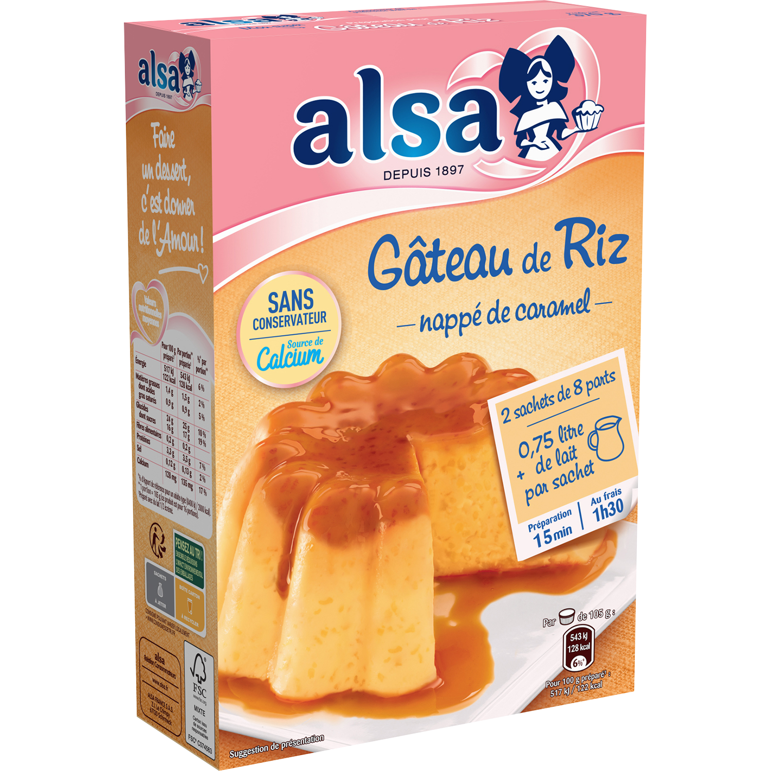 Gateau De Riz Une Preparation Pour Gateau De Riz Riche En Lait