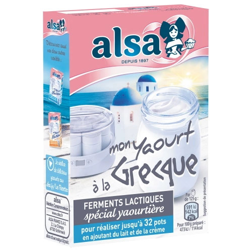 Ferments pour yaourt de chez Alsa - Mon petit bout de toile