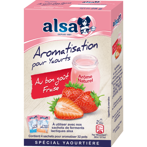 Alsa aromatisation pour yaourt peche