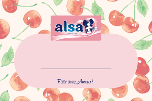 étiquette de confiture alsa